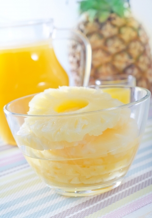 pineapple and juiceの写真素材