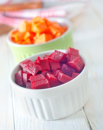 beet and carrotの写真素材