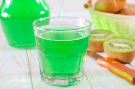 Drink from kiwiの写真素材