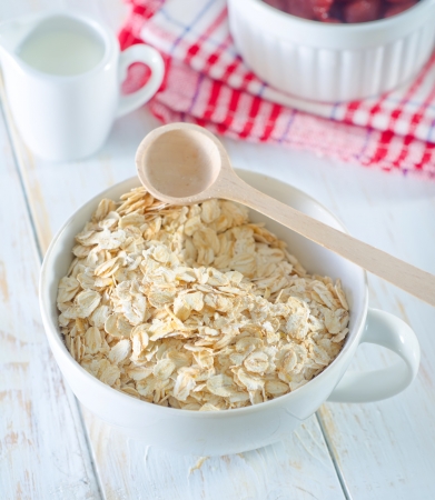 oat flakesの写真素材