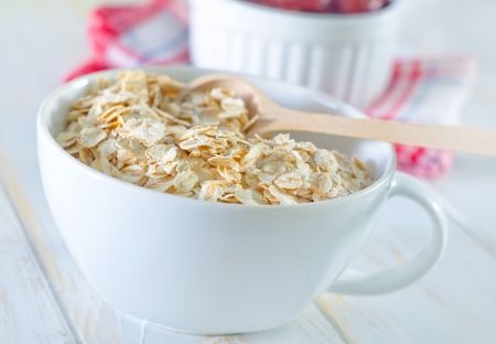 oat flakesの写真素材