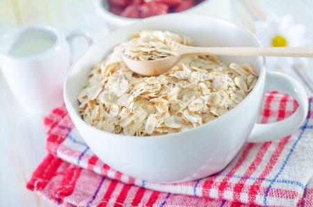 oat flakesの写真素材