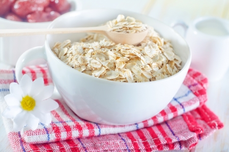 oat flakesの写真素材