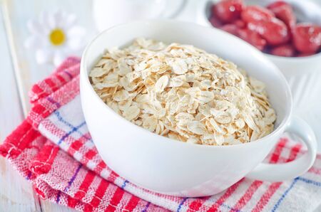 oat flakesの写真素材