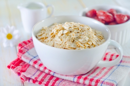 oat flakesの写真素材