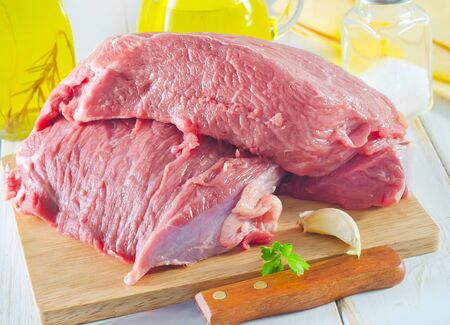 raw meatの写真素材
