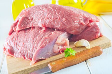 raw meatの写真素材