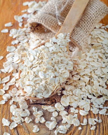 oat flakesの写真素材