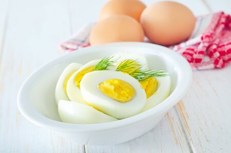 boiled eggsの写真素材