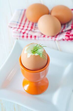 boiled eggsの写真素材