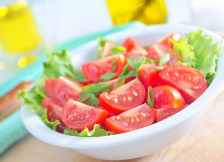 fresh saladの写真素材