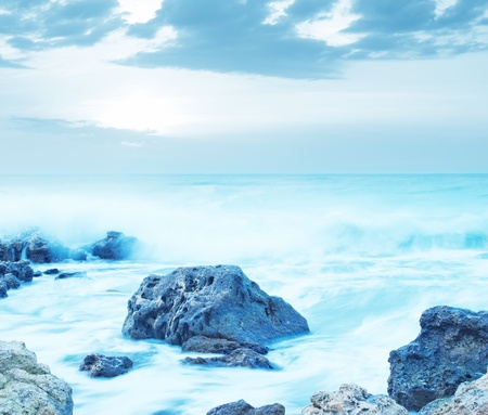 sea in Crimeaの写真素材