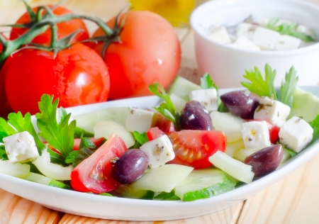 fresh saladの写真素材