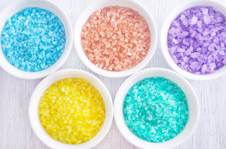 color sea saltの写真素材