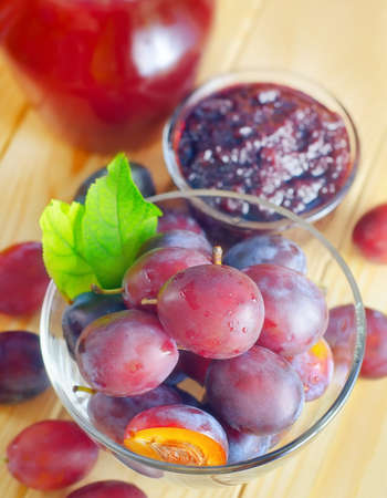 plum with jamの写真素材