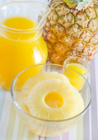 pineapple and juiceの写真素材