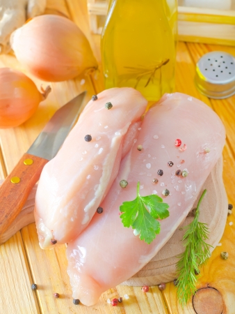 chicken filletの写真素材
