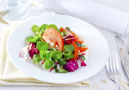 fresh saladの写真素材