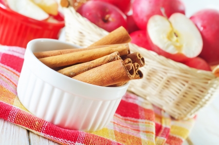 apples and cinnamonの写真素材