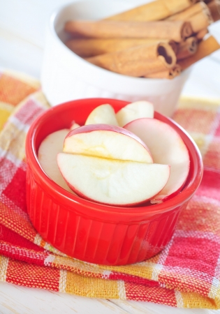 apples and cinnamonの写真素材