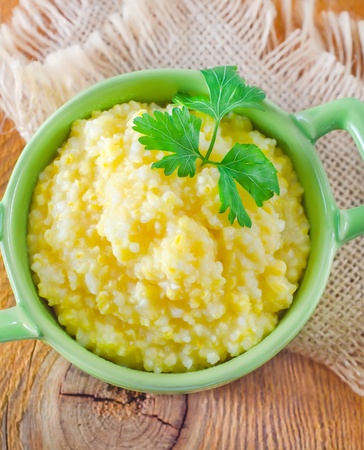 corn porridgeの写真素材