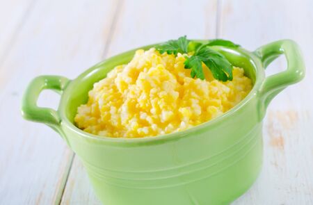 corn porridgeの写真素材