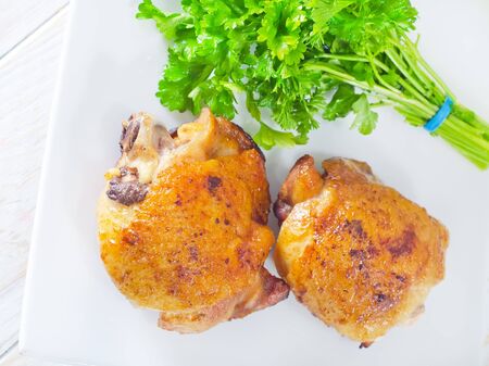 fried chickenの写真素材
