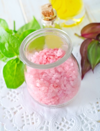 pink saltの写真素材