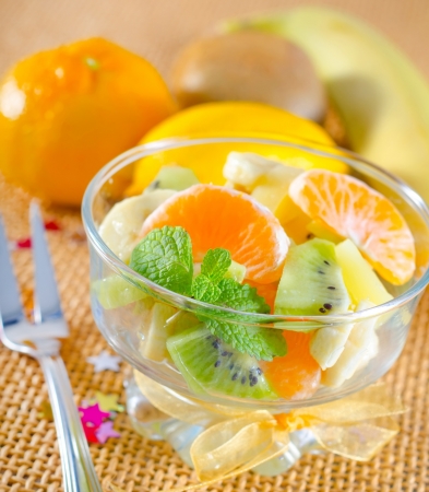 fruit saladの写真素材