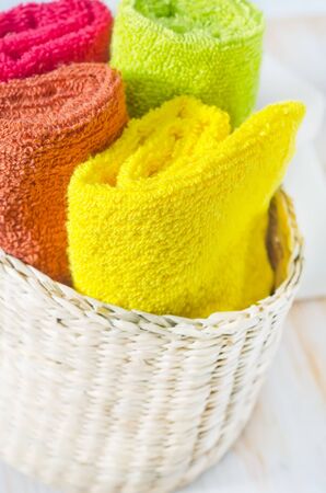 color towelsの写真素材