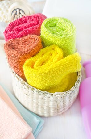 color towelsの写真素材