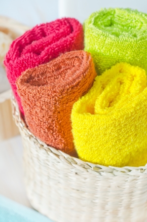 color towelsの写真素材