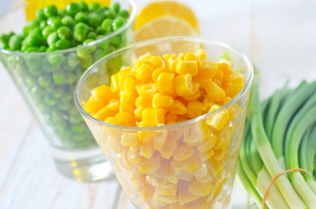 corn and peasの写真素材