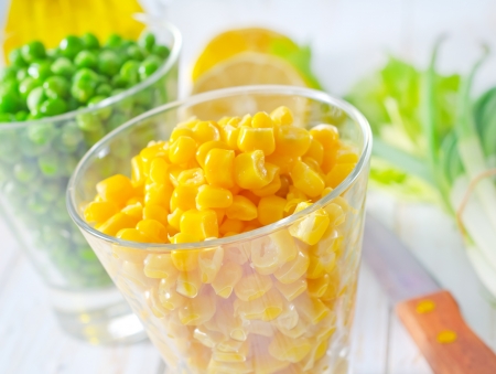 corn and peasの写真素材