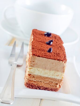 cake with chicolateの写真素材