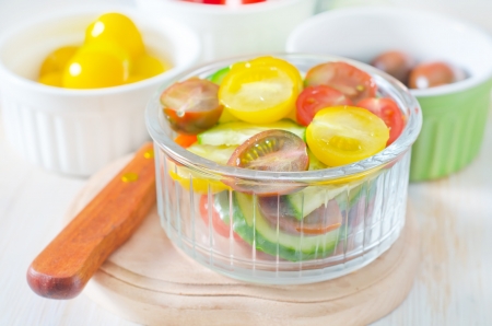 fresh saladの写真素材