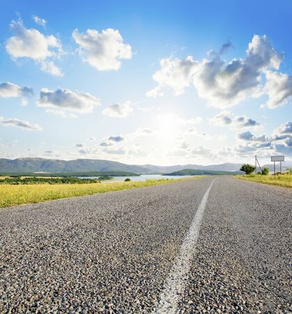 Road in Crimeaの写真素材