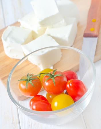 feta and tomatoの写真素材