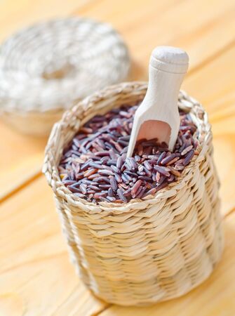 brown riceの写真素材
