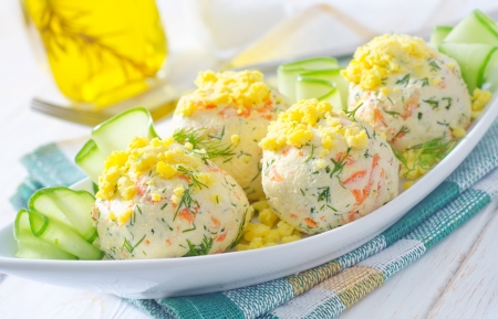 cheese ballsの写真素材