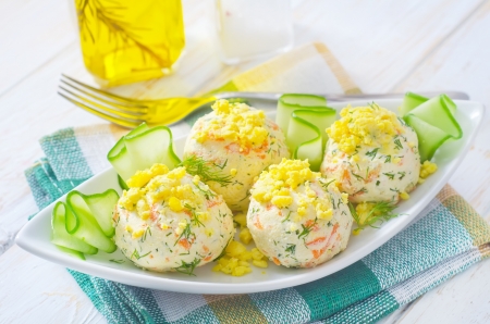 cheese ballsの写真素材