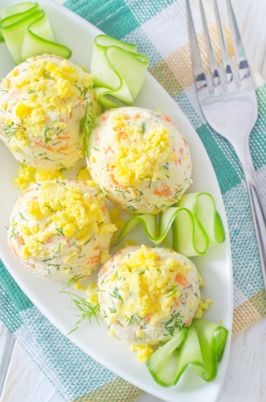 cheese ballsの写真素材