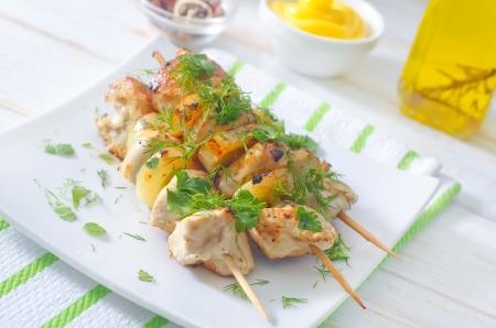 fresh kebabの写真素材