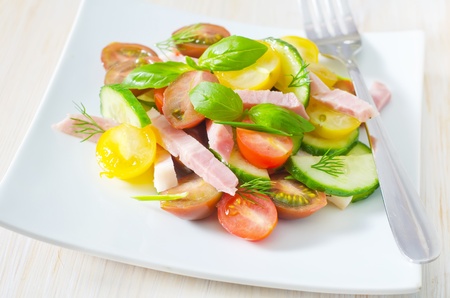 salad with vegetablesの写真素材