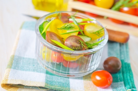 salad with vegetablesの写真素材