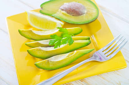 salad with avocadoの写真素材
