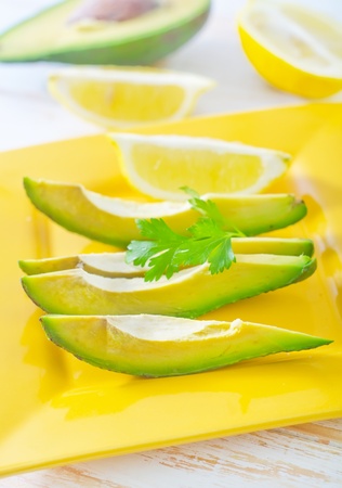 salad with avocadoの写真素材