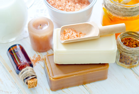 aroma soap and salt