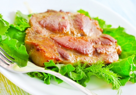 baked meatの写真素材