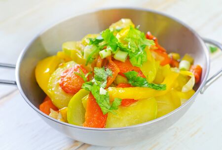 baked vegetablesの写真素材